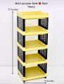 Book Rack / Storage Rack / Book Shelf 5 Layer Multipurpose Plastic Organizer. 