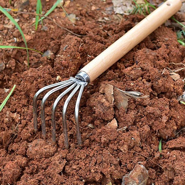 Hand%20Rake%20Garden%20Hand%20Rake%20Wooden%20Handle%20Gardening%20Tool%20for%20Patio%20Planting%20-%20Image%205