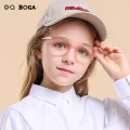 OQ BOGA 4 Colors Fashion Unisex Radiation Protection Anti Blue Light Plastic Oval Frame Computer Glasses Boys Girls Eye Protection Full Rim Eyewear. 