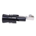 FORIDE 2X Aluminum Turbo Sound Whistle Exhaust Pipe Tailpipe BOV Blow-Off Valve Simulator Black (Size XL). 