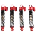 4Piece 53Mm Metal Shock Absorber Damper Replacement Parts Accessories for Axial SCX24 AX24 1/24 RC Crawler Car Upgrade Parts ,Red. 