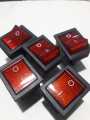 5 pcs Red Light Rocker Switch 4 pin. 