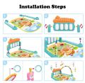 Newborn Baby Play Gym Piano Fitness Rack Mat 5 in One. 