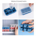 Silicone Ice Cube Maker Trays with Lids for Freezer Ice Cube Mold Drinks Whiskey Cocktails Kitchen Tools Accessories Ice Mold. 