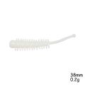 Soft Edible Silicone Bait Hiroko Caterpillar 38mm 0.2g 10pcs Jig Head Drop Carp Rock Fishing Lures. 
