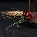 Cute Rose Flower Enamel Brooch Woman Party Wedding Costume Metal Flower Accessory Brooches Gift. 