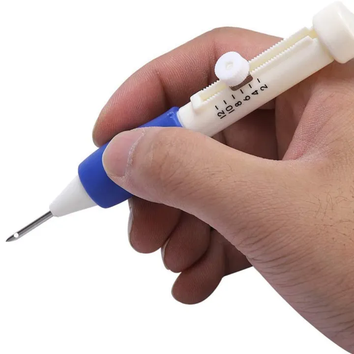 DIY Embroidery Pen Set Knitting Stitching Tool Punch Needle Sewing ...