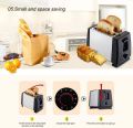 2-Slice Electric Fully Automatic Toaster Multifunctional Breakfast Machine. 
