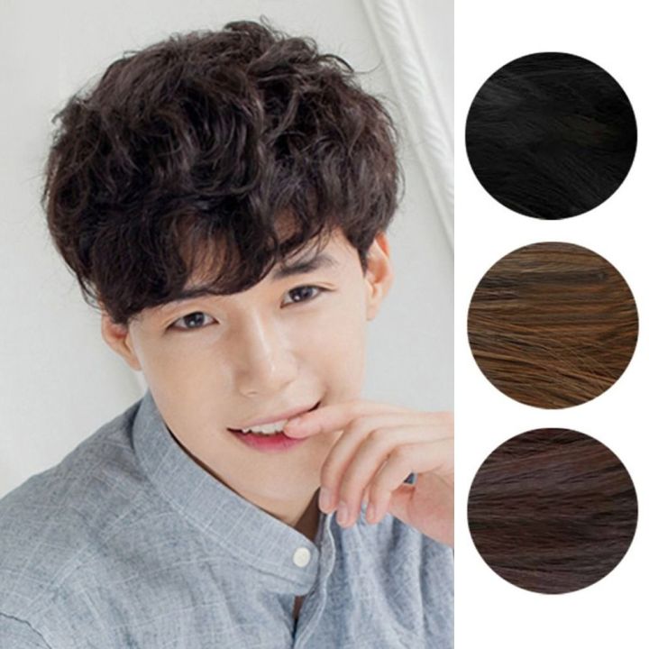 Hair%20Accessories%20Fashion%20Short%20Curly%20Natural%20Brown%20Male%20Wavy%20Handsome%20Hair%20Men%20Synthetic%20Hair%20Daily%20-%20Image%202