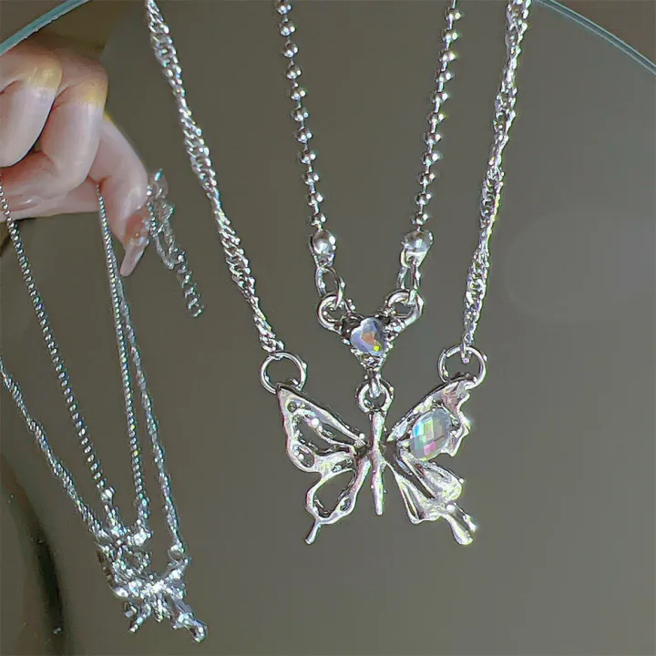 color%20Butterfly%20necklace%20Dainty%20Y2K%20style%202023%20fashion%20%20pendant%20necklace%20Women%20and%20girls%20necklace%20Trendy%20design%20Clavicle%20chain%20necklace%20for%20Daily%20wear%20Party%20or%20special%20occasions%20Gift%20for%20women%20and%20-%20Image%203