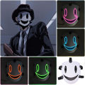 Japanese Anime Cosplay Face Mask Neon High Rise Invasion Mask LED Glowing Mask Sky invasion Masquerade Cosplay Prop. 