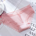 2023 New Pattern Women's Sweet Panties Lace Threaded Female Underwear Low-Waist Fashion Breathable Students Daily Lovely Lady Underpants Intimates Women Comfort Skin-Friendly Girl Lingerie Briefs. 