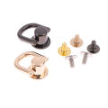2PCS D-shaped Ring Bag Side Clip Buckles Handbag Chain Handles Connector MKL. 