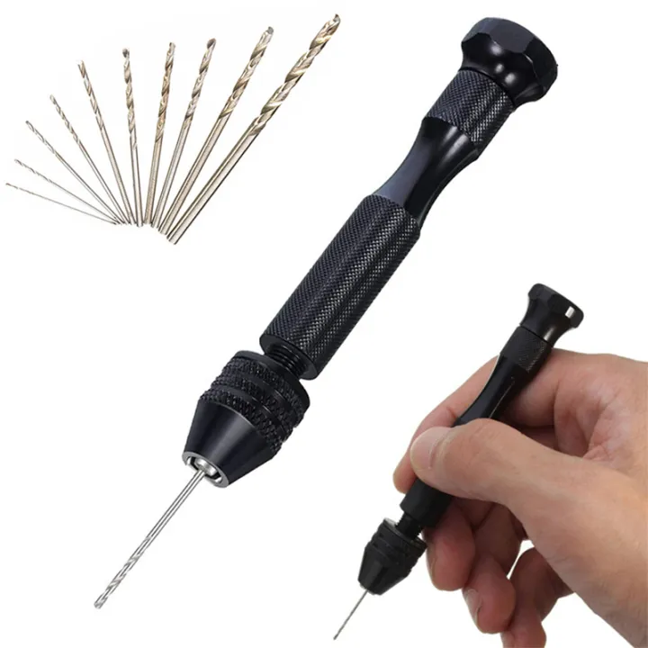 Aluminum Hand Drill With Keyless Chuck Hss Steel Twist Drill Bit ...