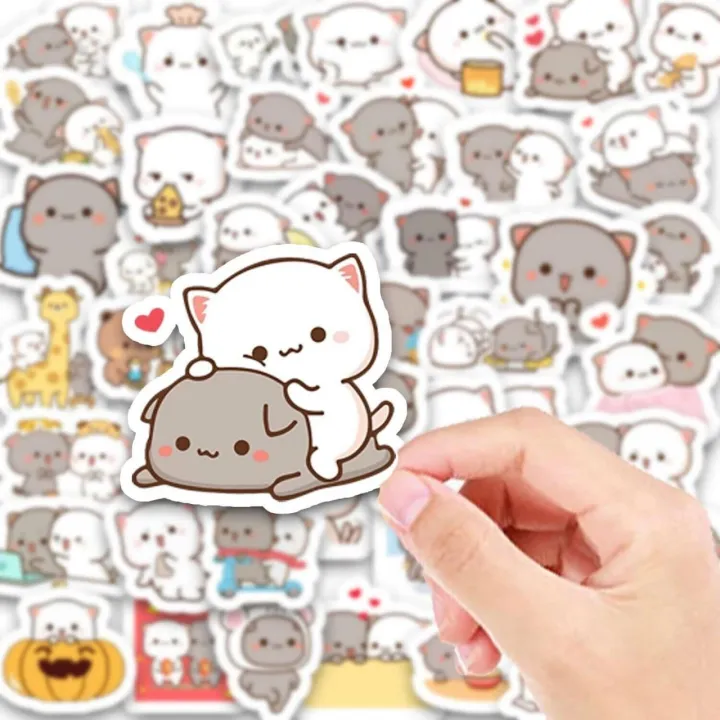 20/40/60%20pcs%20Cartoon%20Cute%20Cats%20Animal%20Sticker%20For%20Motorcycle%20Phone%20Skateboards%20-%20Image%203