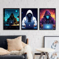 A4 Sized Poster Hacking Hacker Wall Posters PVC Framed Wall Decors. 