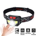8 Modes Motion Sensor XPE+COB LED Headlamp Flashlight USB Rechargeable Waterproof Camping Head lamp Running Fishing headlight. 