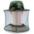 1pcs Cam Fishing Cap Wide Brim Visor Sunshade Hunting Bee Keeping Mesh Hat Insects Mosquito Prevention Neck Head Cover. 