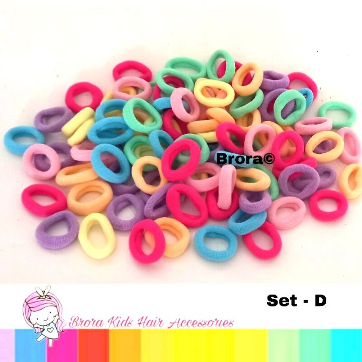 100%20Pcs%20Girls%20Multi%20Color%20Small%20Hair%20Tie%20Band%20Hair%20Accessories%20Elastic%20Hair%20Bands%20Ponytail%20Holder%20Small%20Wool%20Bands%20-%20Image%202