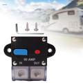Circuit Breaker with Manual Reset Switch for Large Current Thermal Trip 60A. 