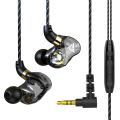 QKZ K7 3.5mm Wired Headphones In-ear Earbuds uper Bass Music Earphone ports Headset with Microphone. 