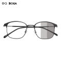 OQ BOGA 3 Styles Unisex Metal Outdoor Decorate Oval Frame Photochromic Anti UV Sunglasses Men Women Anti Radiation Anti Blue Light Full Rim Computer Eyeglasses. 