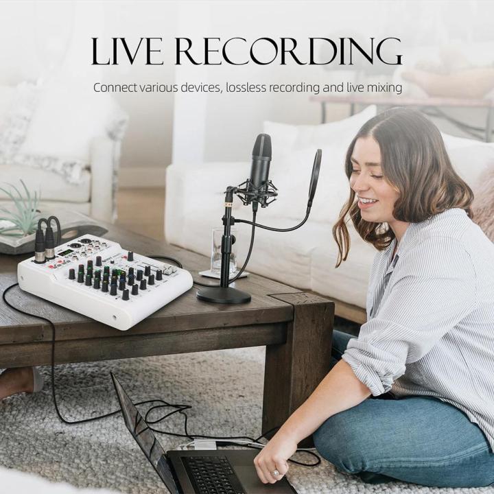 DEBRA%20PRMX-6%204-Channels%20Audio%20Mixer%20DSP%20Reverb%20for%20Live%20Recording%20-%20Image%204