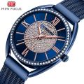 MINI FOCUS Women's Watch Light Luxury Diamond Inlaid Women's Watch Japanese Movement Waterproof Women's Watch 0425L. 