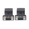 HXSJ 2Pcs Vga To Rj45 Adapter Vga Male To Rj45 Adapter Ethernet Port Converter Cat5E Cat6 Network Cable Adapter. 
