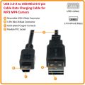 USB 2.0 A to 5 Pin Mini B type USB Cable Data Charging Cable for MP3 MP4 GPS Camera Cell Phone High Quality 1 Yard. 