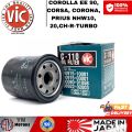 VIC C-110 90915-10001 Oil Filter for Toyota Vios, Altis, Corolla, Camry, Rav4 - C110. 
