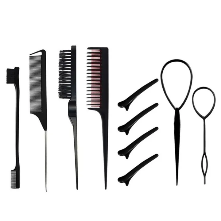 10Pcs%20Braid%20Tool%20Plastic%20Hair%20Styling%20Comb%20Set%20New%20Rat%20Tail%20Combs%20Teasing%20Hair%20Brush%20Edge%20Brush%20Hair%20Tail%20Tools%20Triple%20Teasing%20Comb%20-%20Image%209