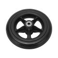Wheelchair Caster, Rollator Tire Stable Rolling 163mm OD PU Skidproof for Replacement. 