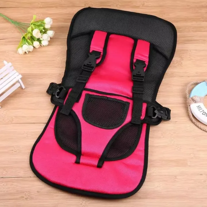 Multicolor%20Baby%20Car%20Cotton%20Cushion%20Seat%20with%20Safety%20Belt%20for%20Child%20-%20Image%203