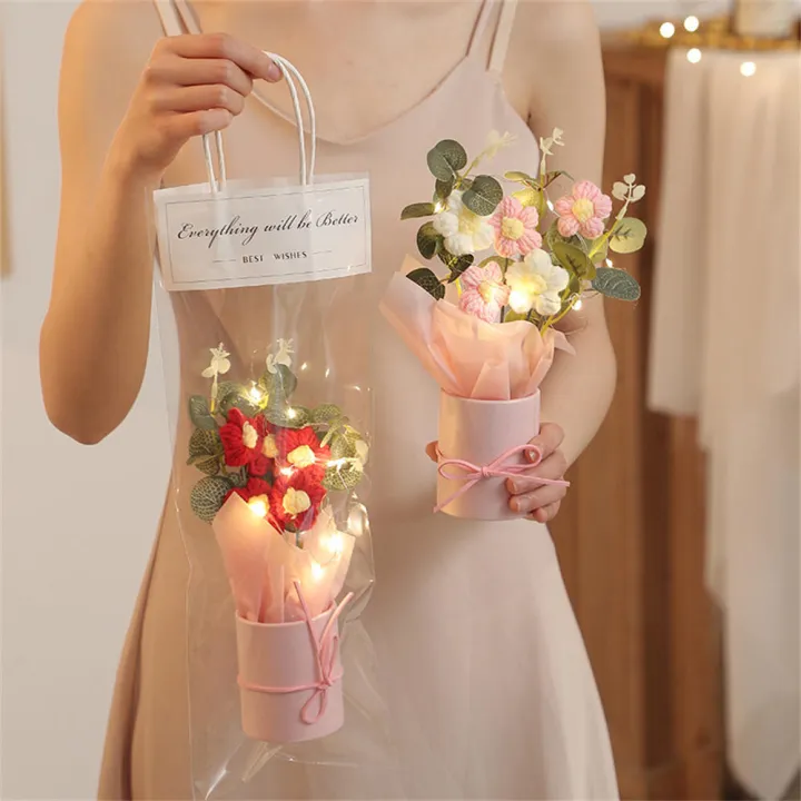 Woolen%20Hand-knitted%20flowers%20Elegant%20Colorful%20Valentine's%20Day%20bouquets%205Pcs%20buckets%20Wool%20flowers%20for%20Home%20decoration%20Wedding%20-%20Image%208