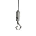Adjustable Automatic Wire Rope Spring Hook Clothesline Hanging Solution System Suspension Code Stainless Steel CableMIAOLUO. 