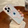 Luxury Magsafe Transparent Case For iPhone 16 15 14 13 12 11 Pro XS XR Max Mini 7 8 Plus SE 2022 Magnetic Wireless Charge Cover. 