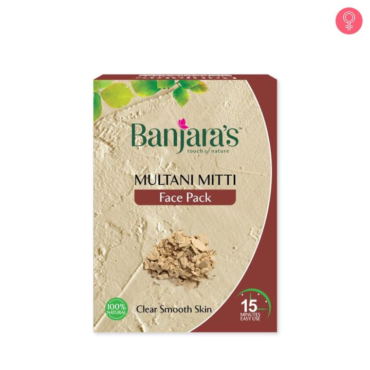 Banjara's Multani Mitti Face Pack Powder 100gms (5*20gms)