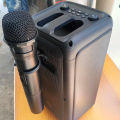 KTS-1973 Portable Wireless Bluetooth Speaker with Wireless Mic LED Light RGB Support Mic, FM, AUX, USB, SD Card Karaoke Speaker Buffel Subwoofer Music Player Party Box with FM Microphone KTS Speaker KTS 1973. 