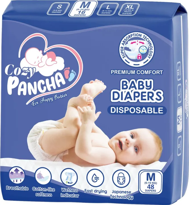 Cozy%20Pancha%20Baby%20Diapers%20-%20Medium%20-%2048%20pcs%20-%20Image%203