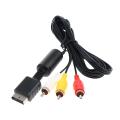 AV Composite Cable for Sony PS3/PS2/PS1 Audio Video Cord TV Adapter Wire 6ft. 