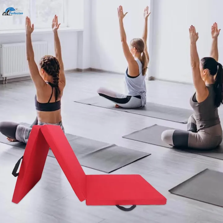 Three%20Fold%20Folding%20Exercise%20Mat%20Foldable%20Yoga%20Gym%20Men%20Women%20with%20Carrying%20Handle%20for%20-%20Image%203