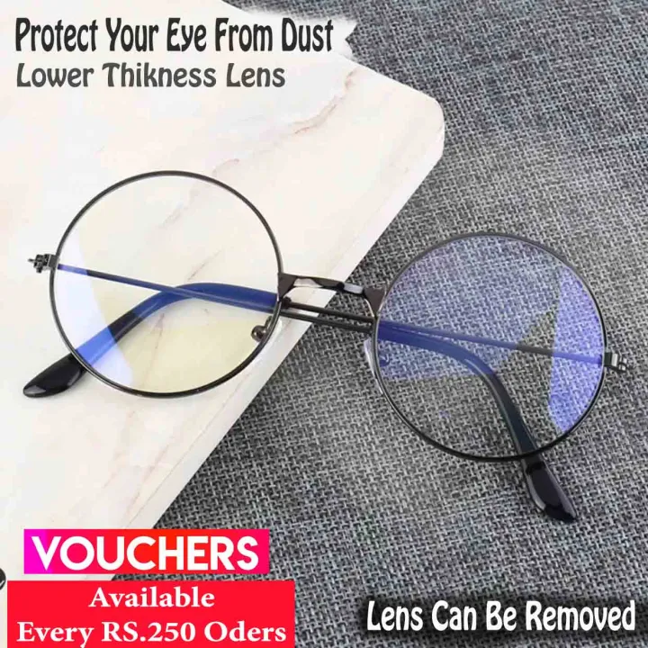 Mari design clear design round sunglasses for men and women nerd eye wear