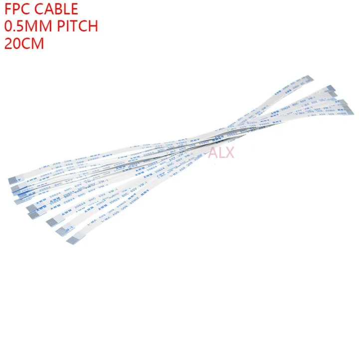 【Top mobile  Store】(New) 10PCs FPC ribbon flexible flat cable pitch 0.5mm A-type 4p 8p 12p 16p 20p 30p 40 p FFC wire 6/10/12/16/20/30/40 pin