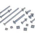 Nut And Bolt Galvanized Steel Roofing Bolt and Square Nut 10 Pcs. 
