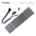 Sutuiying Affordable MAX7219 Dot Matrix Module 32x8 4 in 1 LED Display Modules Drive with 5Pin Wires for Arduino Raspberry Pi. 