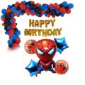 SPIDER MAN Decoration set for SPIDER MAN Theme Birthday Party Balloons for Kids Birthday Party Decoration. 