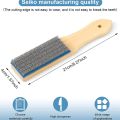 File Card Brush Steel Card File Brush Cleaner Remove Chip Metal Bits Cleaning 8.26 Inch Length, 2 Pieces. 