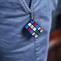 Rubik's Cube Keychain | Classic 3x3 Mini Cube Keychain Accessories. 