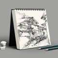 30 Sheets 8K 16K Coil Sketchbook Spiral Bound Eco-Friendly Thick Drawing Paper Acid Free A4 A5 A6 Artist Sketch Pad Painting. 